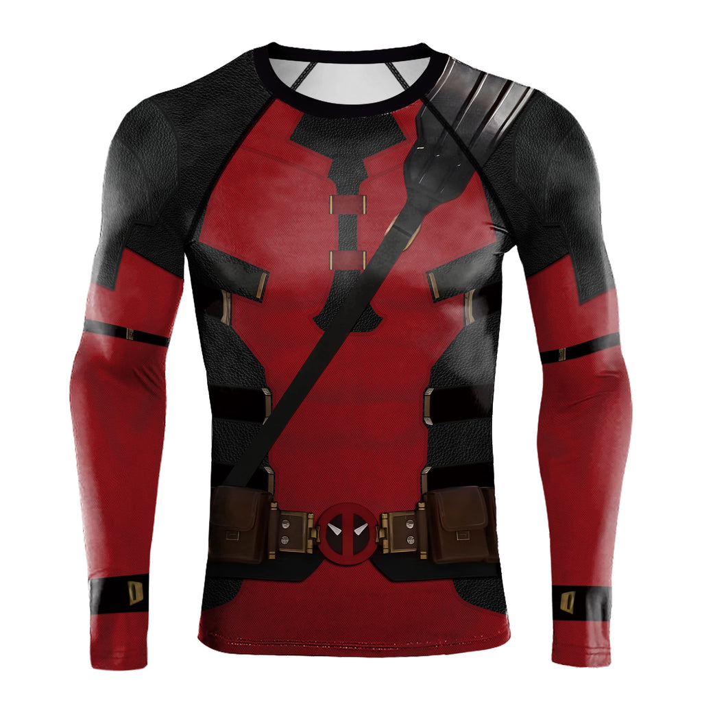 Wolverine Deadpool Costume Adult Boy Girl Cosplay Bodysuit Fancy Halloween Party Dress Up Novelty T-shirts Carnival Zentai Suit