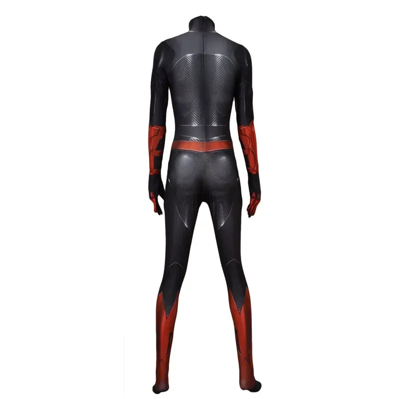 Female Batgirl Cosplay Costumes Woman Superhero Zentai Suit Halloween Bodysuit Adults Kids # 1 # W.