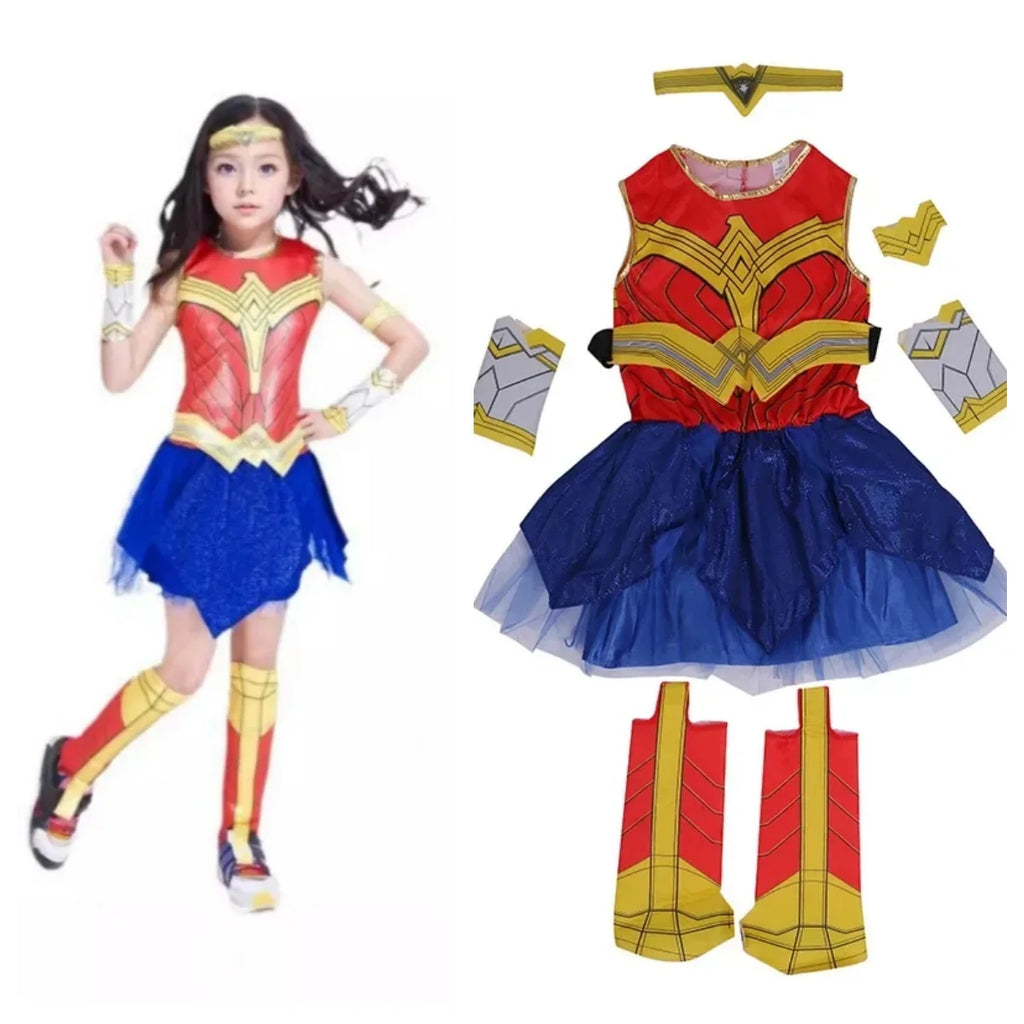 Anime Superhero Halloween Fantasia Wonder Woman Cosplay Dresses Cosplay Fantasia Fancy Dress Costume Cosplay Costumes