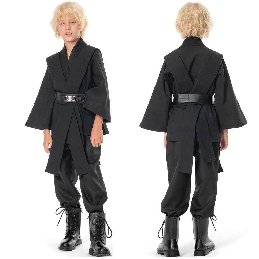 Teen Rey Youth Anakin Cosplay Fantasy Movie Space Battle Knight Disguise Costume Halloween Teen 14 Years Fantasia Outfit