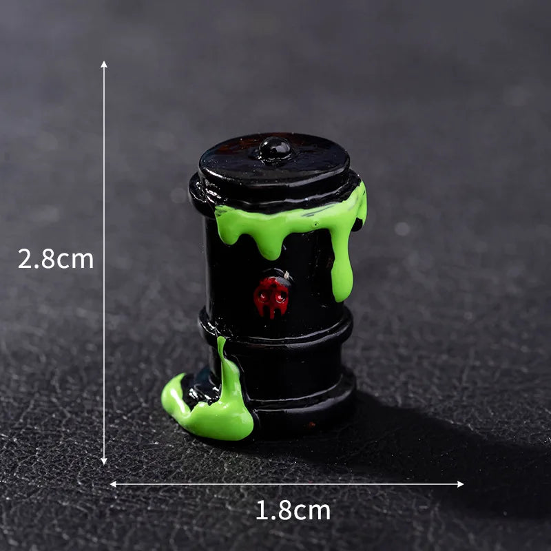 Micro Landscape Halloween Decoration Accessories Mummy Skull Rabbit Magic House Ghost Pumpkin Small Ornament Miniatures