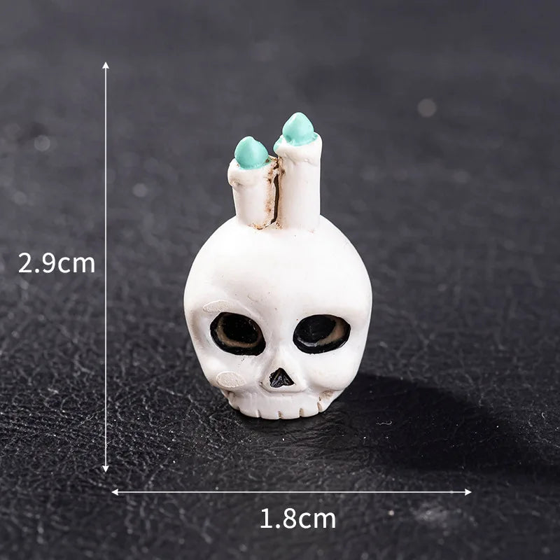 Micro Landscape Halloween Decoration Accessories Mummy Skull Rabbit Magic House Ghost Pumpkin Small Ornament Miniatures