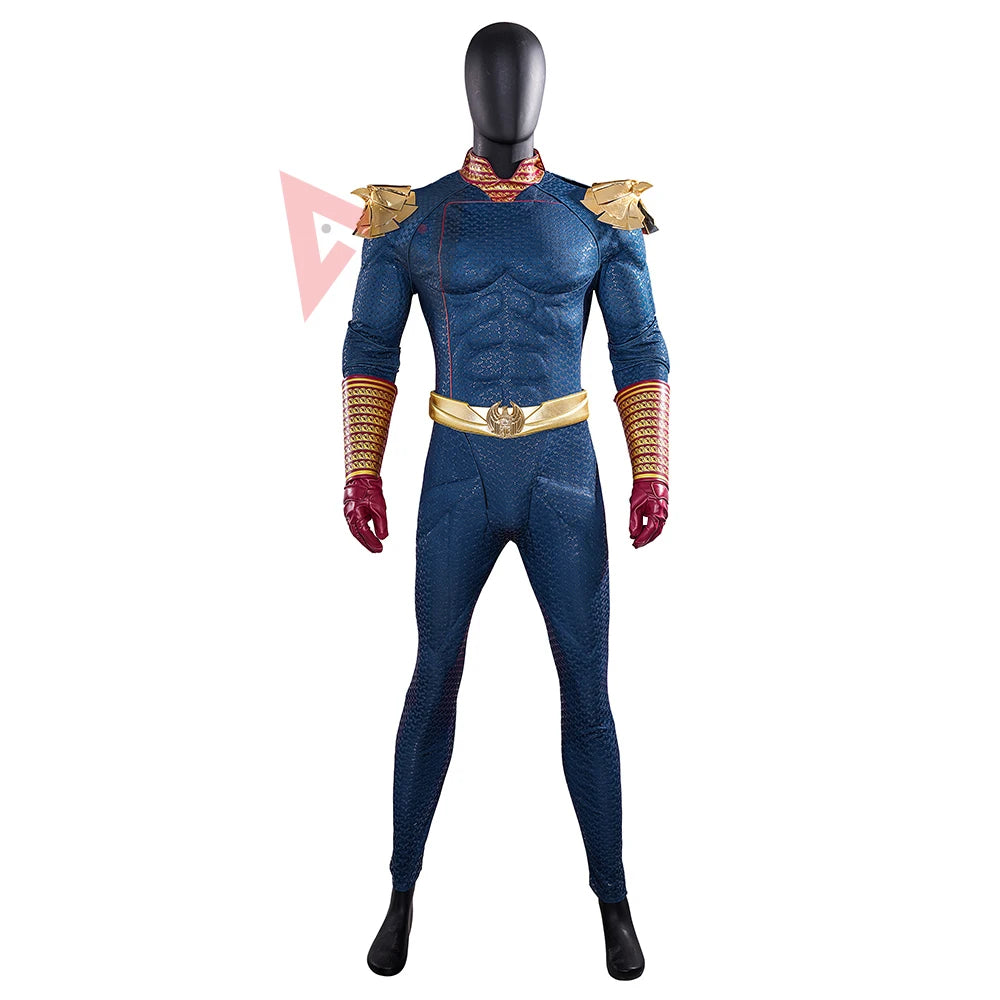 New The Boys Homelandering Cosplay Costume Jumpsuit Cloak Gloves Shoulder Patch Prop For Game Party Halloween Custom Made