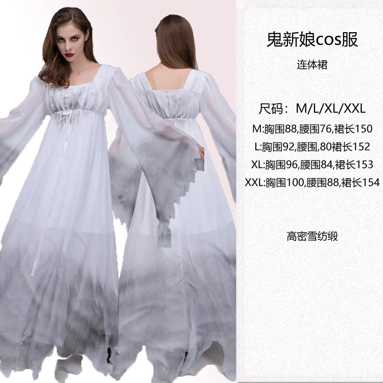Women Halloween Vampire couple uniform Purim Cosplay Costumes men Horror Ghost Dead Zombie Corpse Bride costume Dress adult